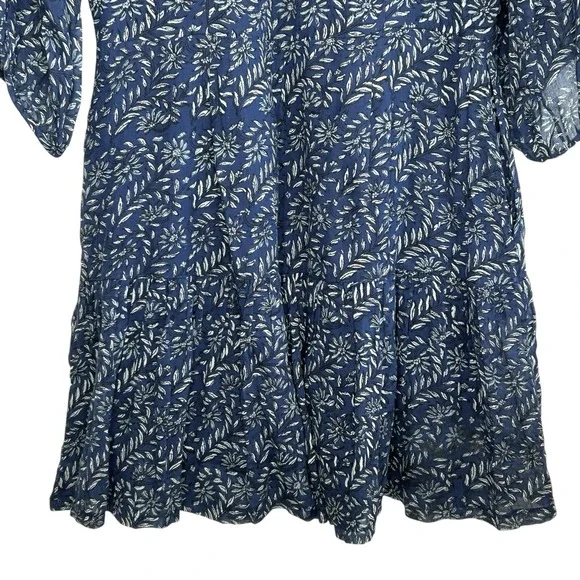 Banjanan Floral Peasant Boho Dress Small Cottage Mini Western Romantic Whimsical - Picture 8 of 11